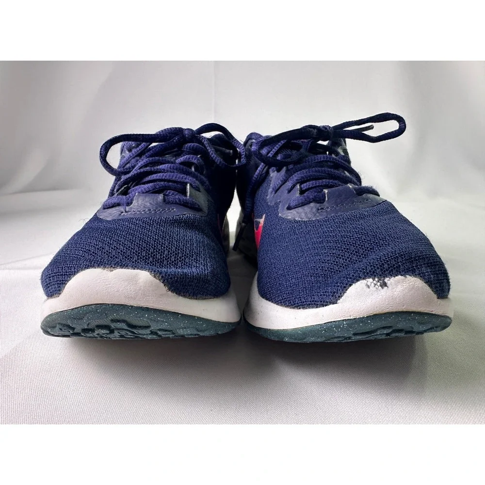 Nike Revolution 6 Running Shoes Women US 8 Blue Pink Athletic Sneaker DC3729-401